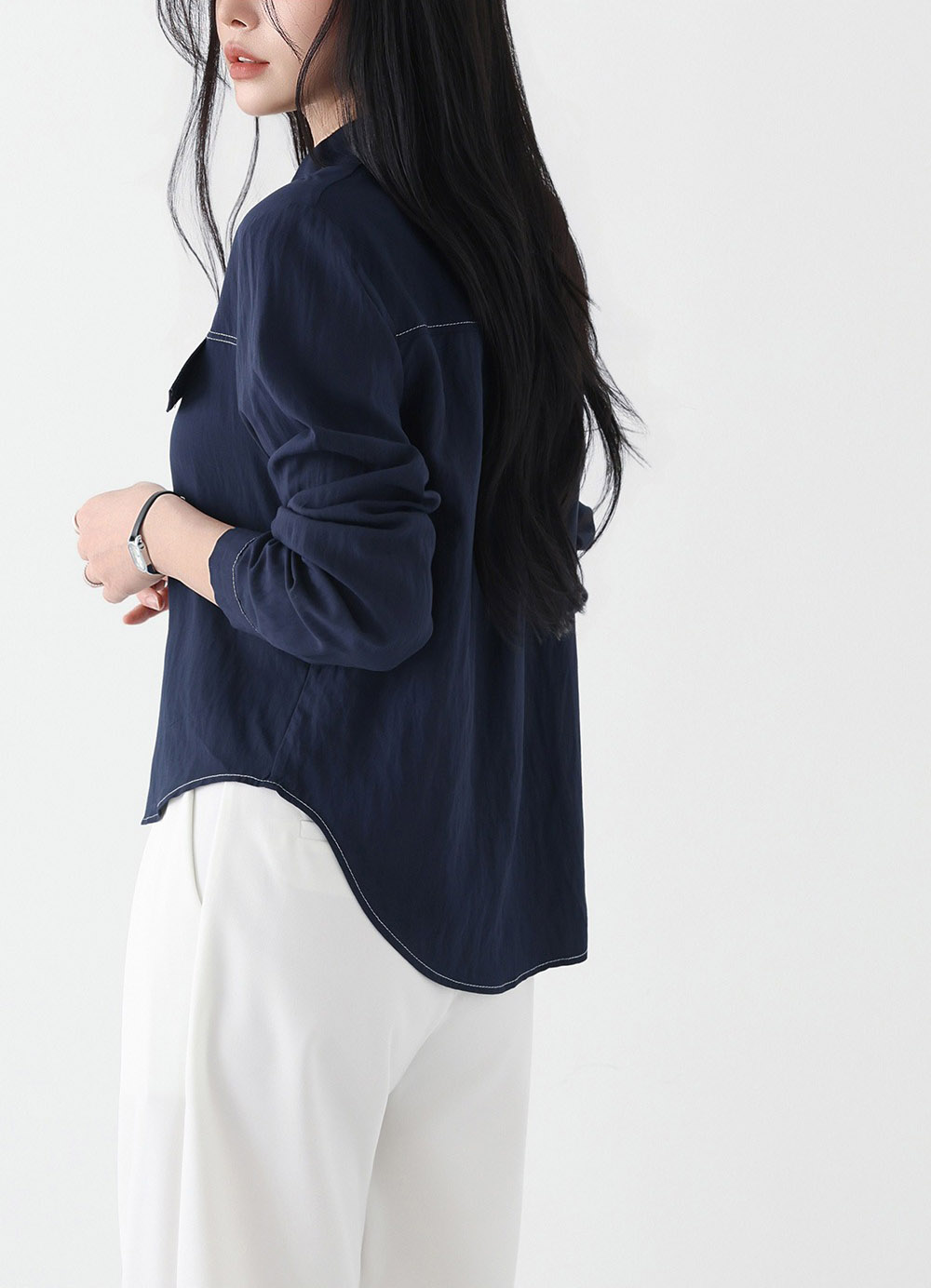 簡約氣質款長袖襯衫,KOREA,358679,簡約氣質款長袖襯衫,周新品優惠,NEWARRIVAL