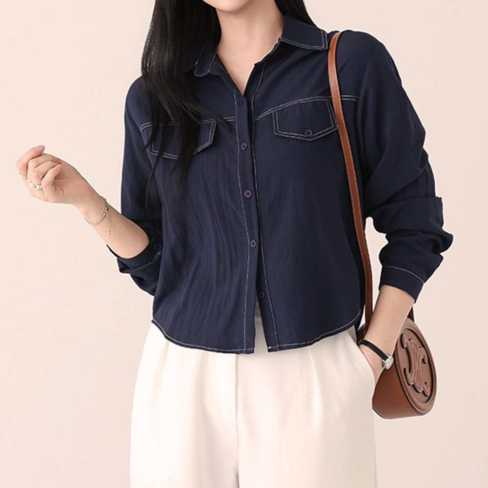 簡約氣質款長袖襯衫