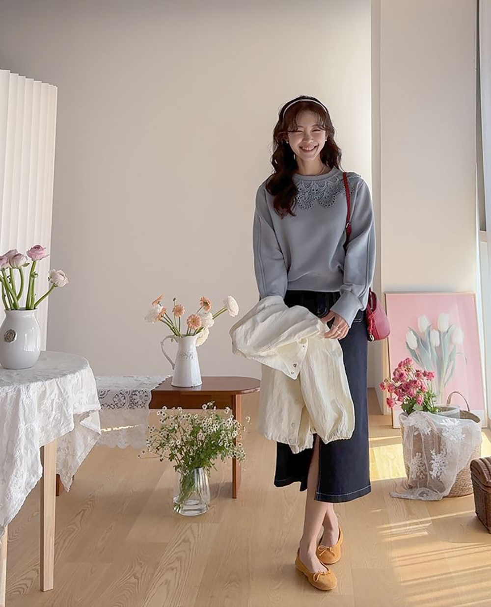 浪漫蕾絲花邊領上衣,KOREA,360044,浪漫蕾絲花邊領上衣,領500,999免運