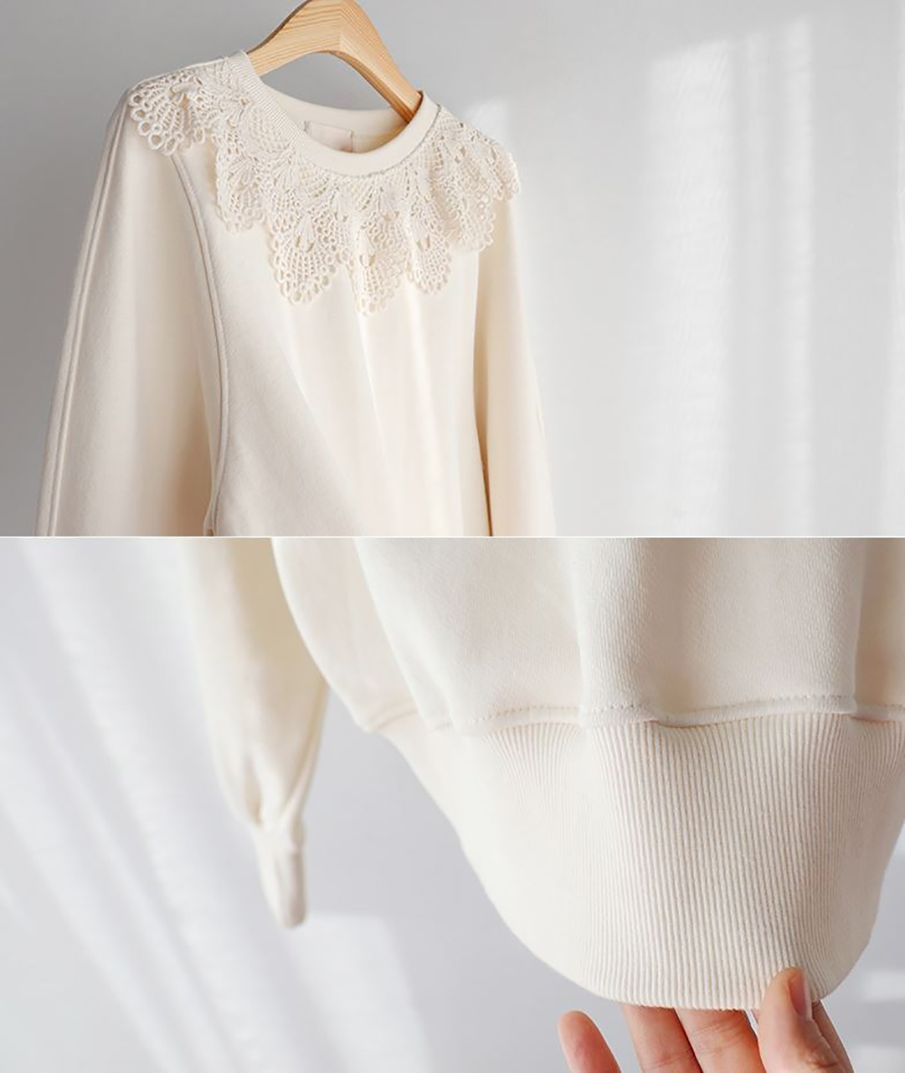 浪漫蕾絲花邊領上衣,KOREA,360044,浪漫蕾絲花邊領上衣,領500,999免運
