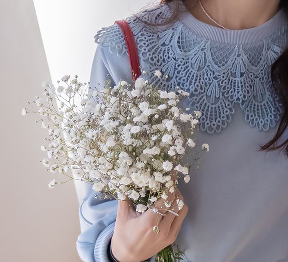 浪漫蕾絲花邊領上衣,KOREA,360044,浪漫蕾絲花邊領上衣,領500,999免運