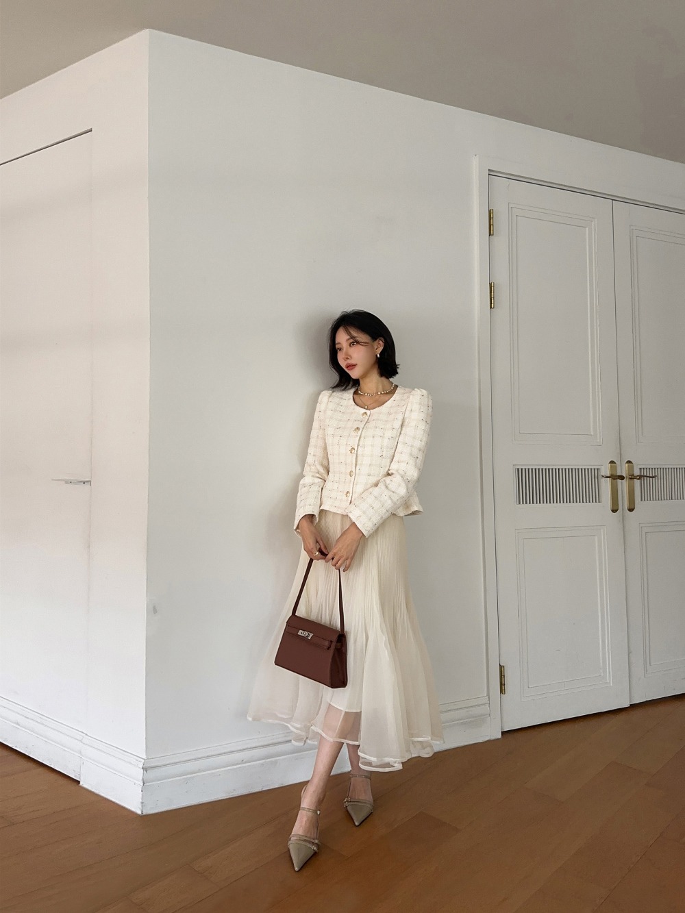 浪漫優雅百褶長紗裙,KOREA,359375,浪漫優雅百褶長紗裙,領500,999免運