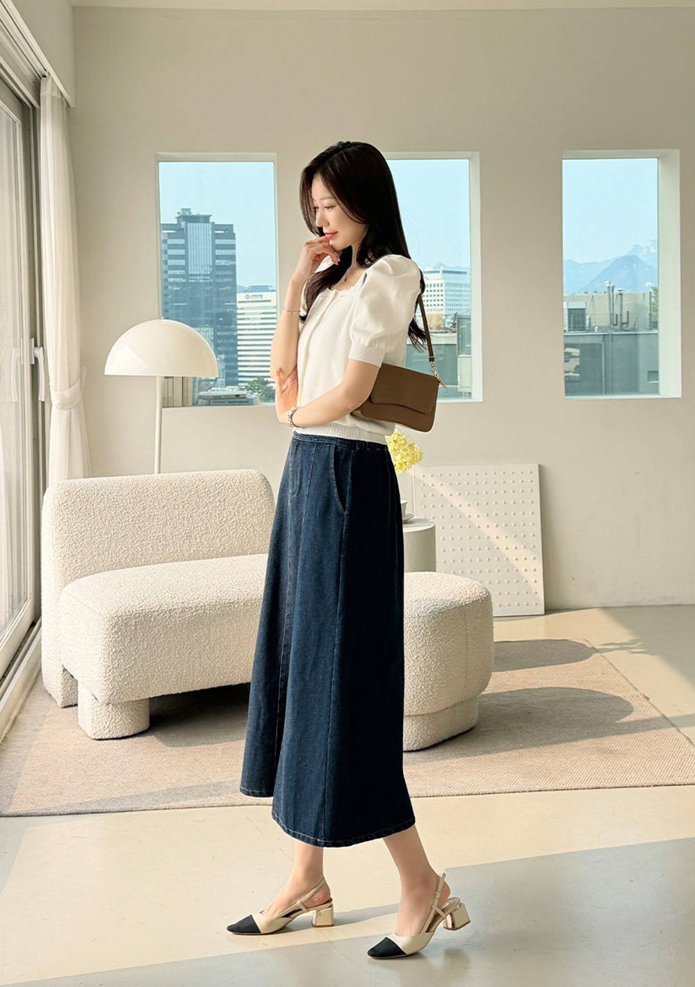 方領蕾絲泡泡袖上衣,KOREA,360634,方領蕾絲泡泡袖上衣,領500,999免運