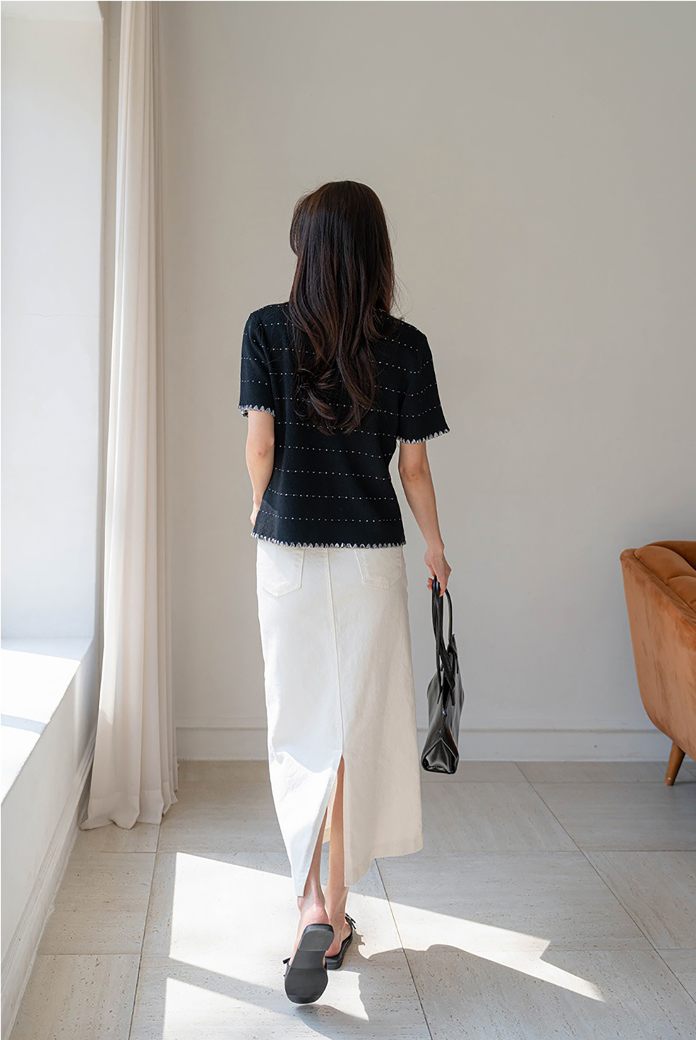 貴氣感V領針織上衣,KOREA,363258,貴氣感V領針織上衣,領500,999免運