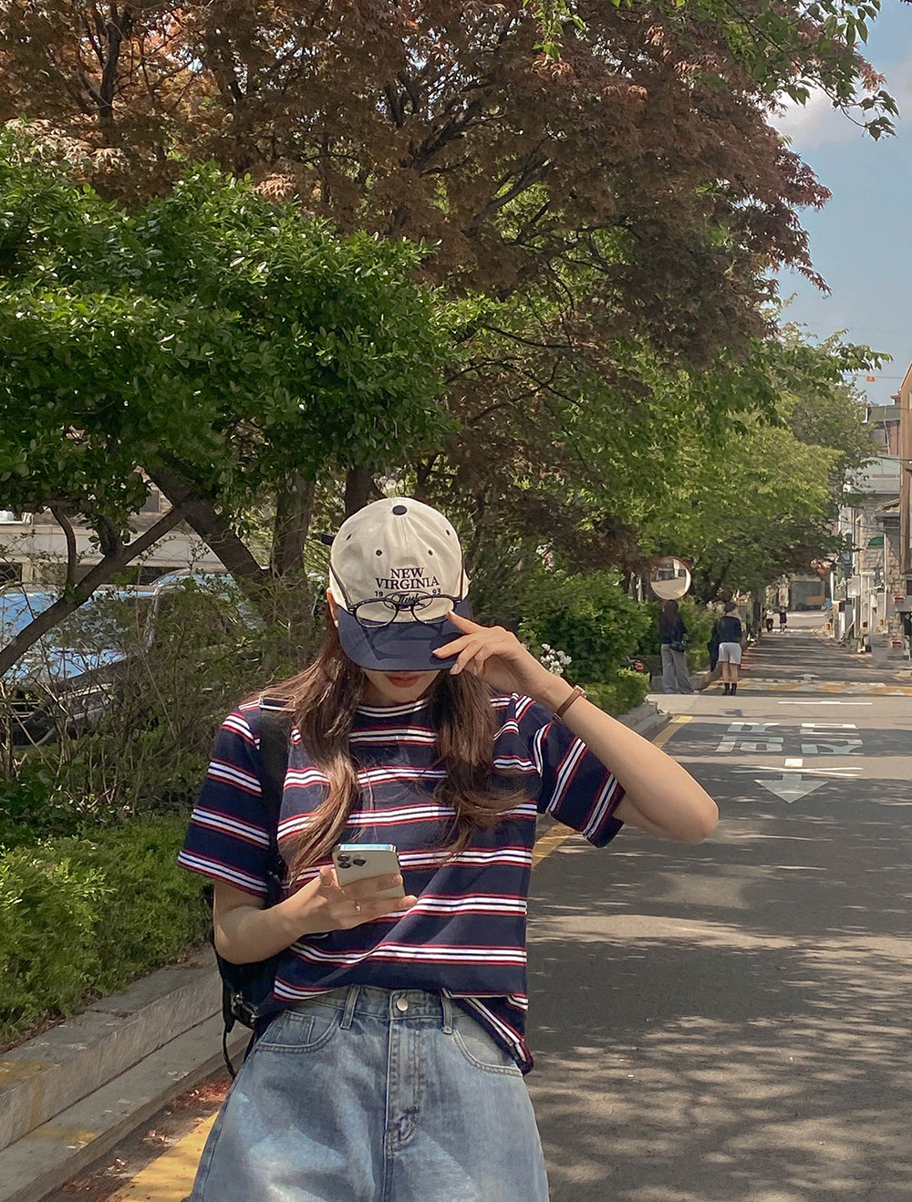 休閒百搭款牛仔短褲,KOREA,363329,休閒百搭款牛仔短褲,領500,999免運