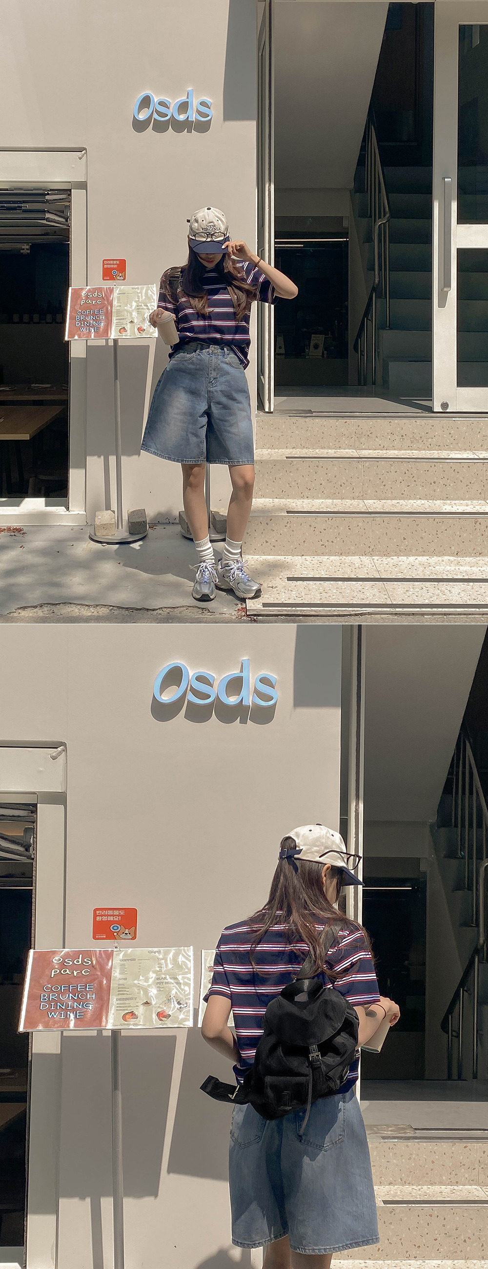 休閒百搭款牛仔短褲,KOREA,363329,休閒百搭款牛仔短褲,領500,999免運