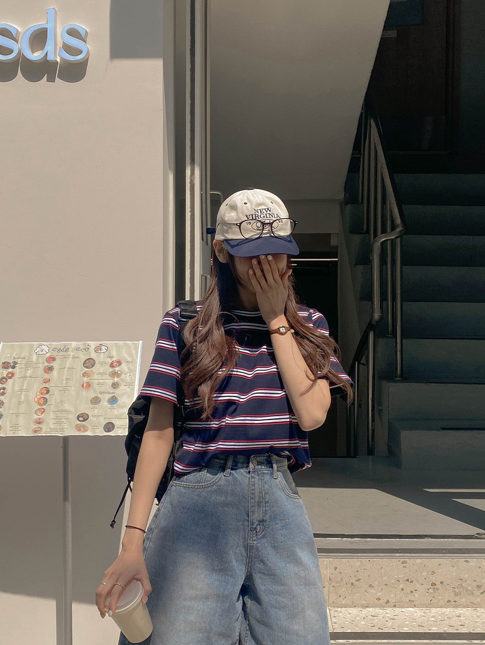 休閒百搭款牛仔短褲,KOREA,363329,休閒百搭款牛仔短褲,領500,999免運