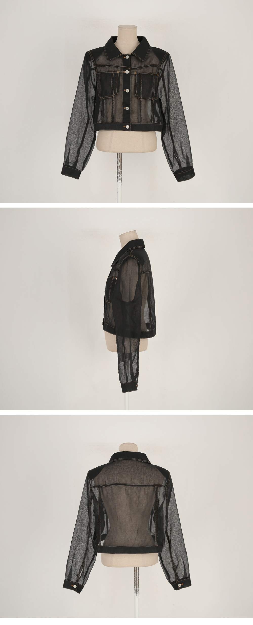 設計感微透短罩衫外套,KOREA,363628,設計感微透短罩衫外套,領500,999免運