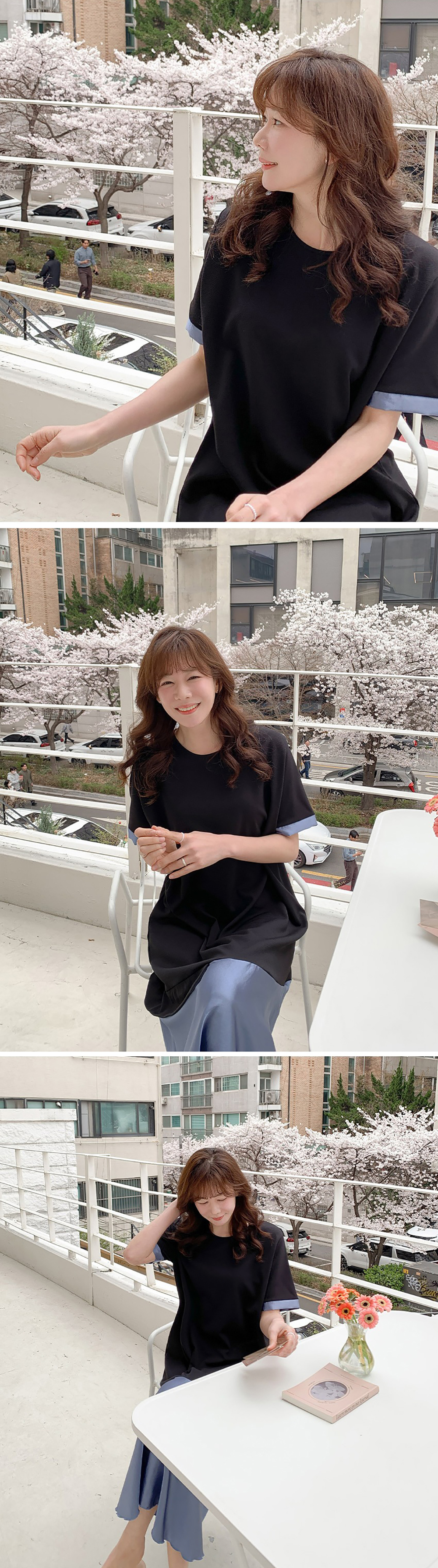 不對稱緞面拼接長洋裝,KOREA,363459,不對稱緞面拼接長洋裝,周新品優惠,NEWARRIVAL