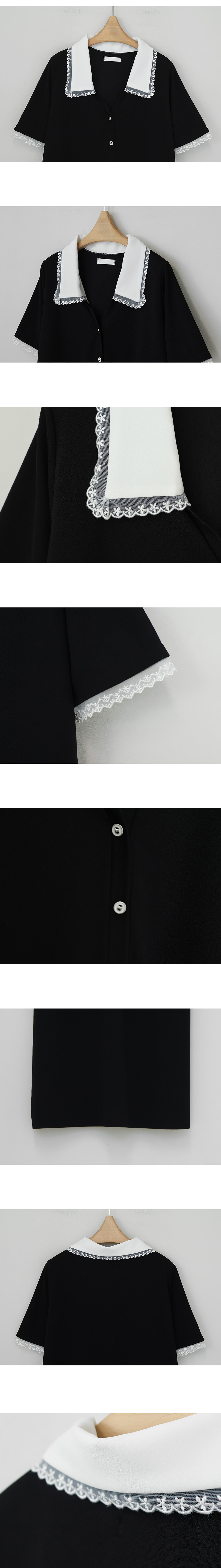 精緻刺繡蕾絲領長洋裝,KOREA,364977,精緻刺繡蕾絲領長洋裝,周新品優惠,NEWARRIVAL
