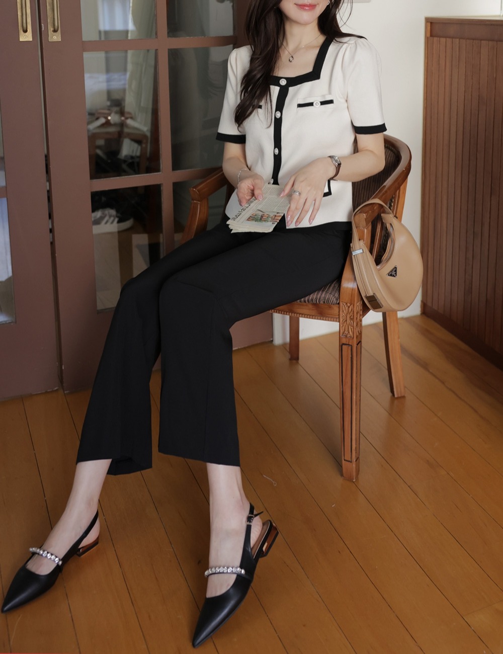 小香風方領開襟上衣,KOREA,367089,小香風方領開襟上衣,周新品優惠,NEWARRIVAL