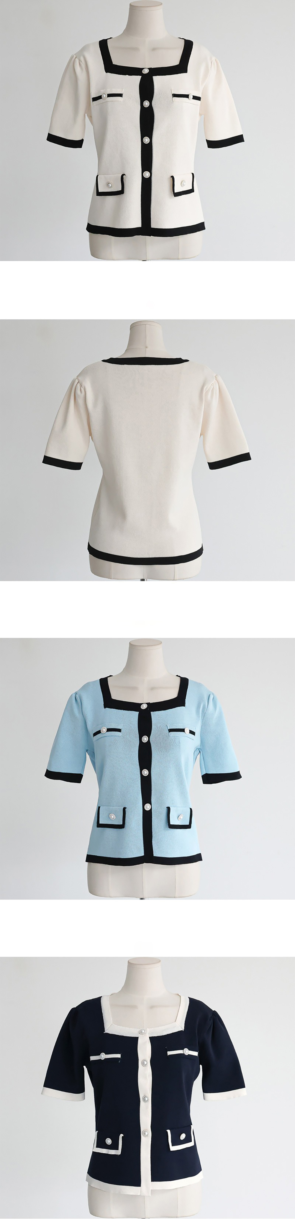 小香風方領開襟上衣,KOREA,367089,小香風方領開襟上衣,周新品優惠,NEWARRIVAL