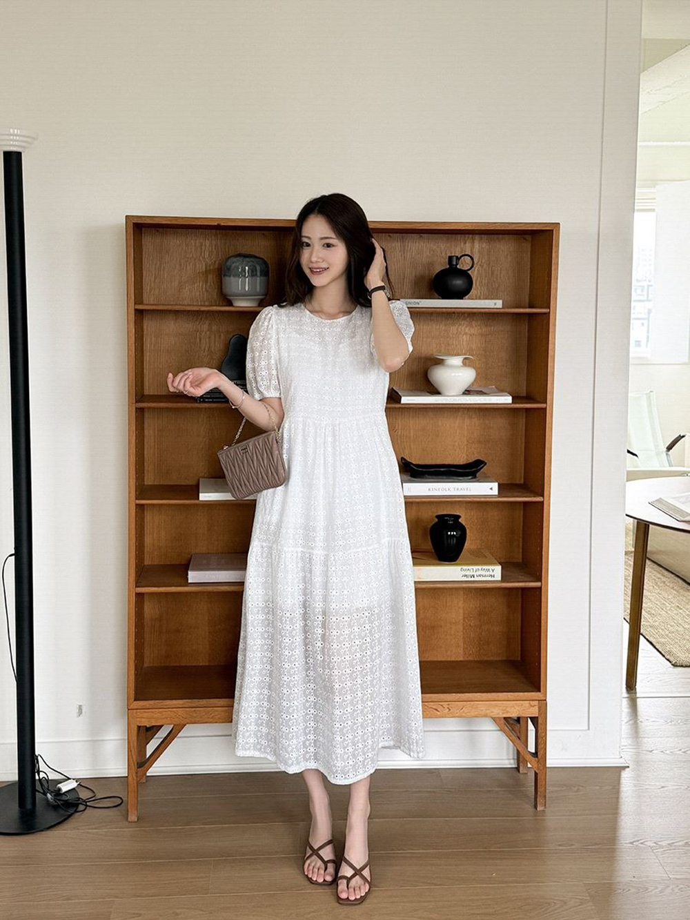滿版蕾絲鏤空刺繡洋裝,KOREA,369438,滿版蕾絲鏤空刺繡洋裝,領500,999免運
