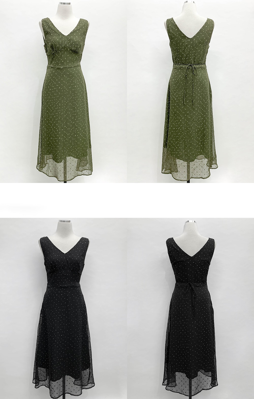 碎花波點雪紡V領洋裝,KOREA,371695,碎花波點雪紡V領洋裝,周新品優惠,NEWARRIVAL
