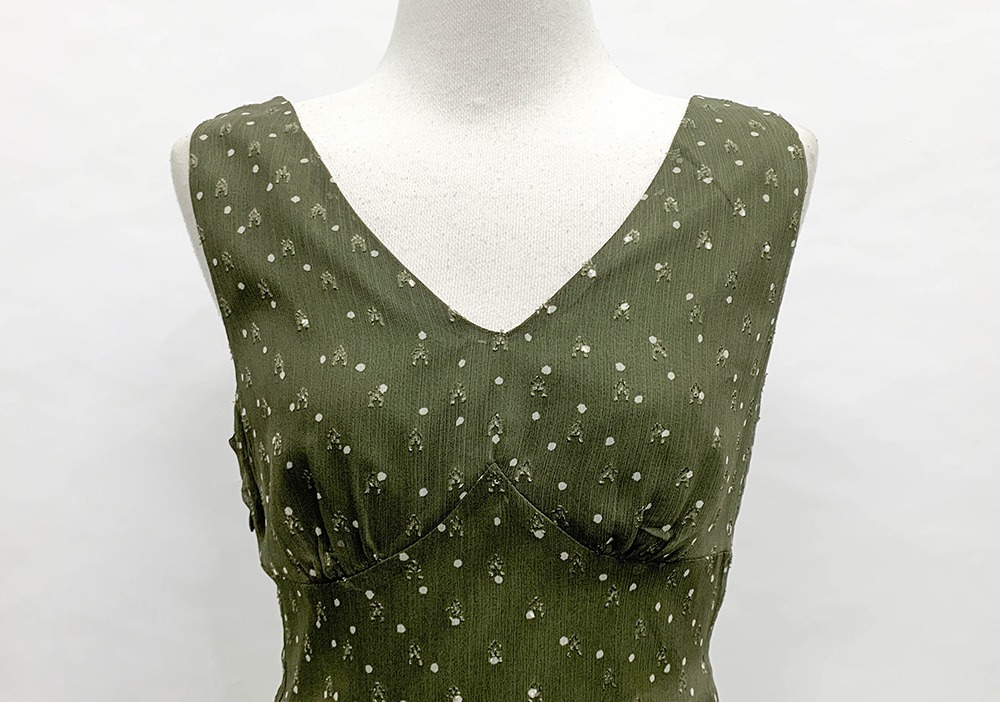 碎花波點雪紡V領洋裝,KOREA,371695,碎花波點雪紡V領洋裝,周新品優惠,NEWARRIVAL