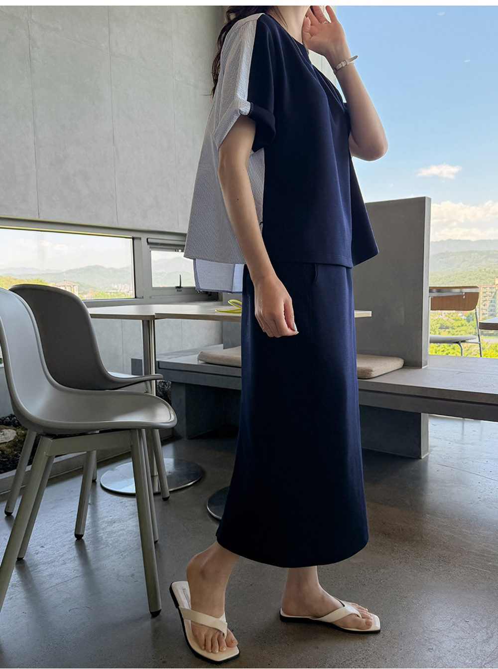 前後不對稱泡泡紗上衣,KOREA,372012,前後不對稱泡泡紗上衣,周新品優惠,NEWARRIVAL
