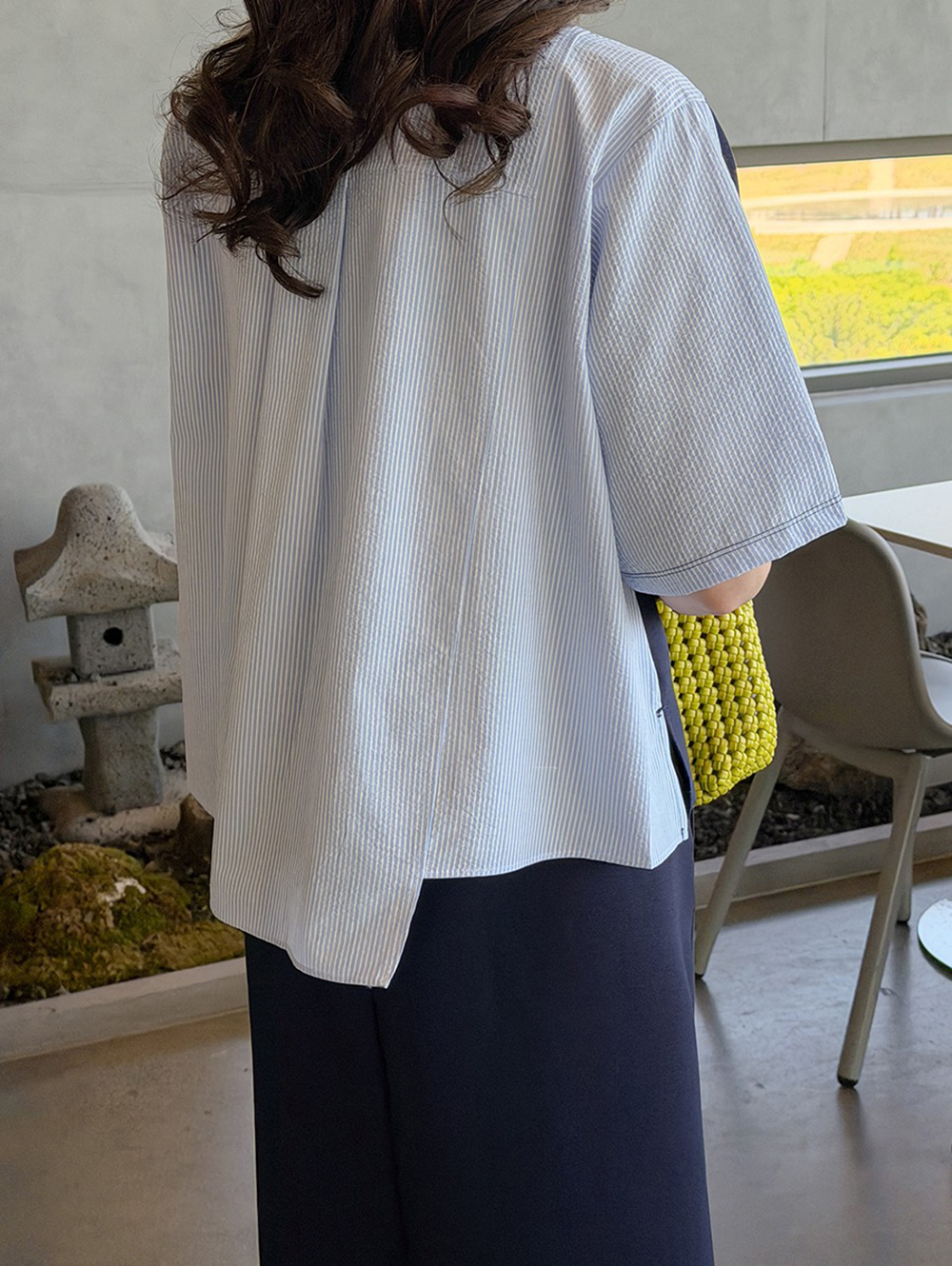 前後不對稱泡泡紗上衣,KOREA,372012,前後不對稱泡泡紗上衣,周新品優惠,NEWARRIVAL