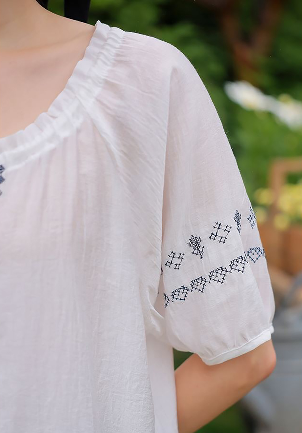 波西米亞風刺繡襯衫,KOREA,372528,波西米亞風刺繡襯衫,周新品優惠,NEWARRIVAL
