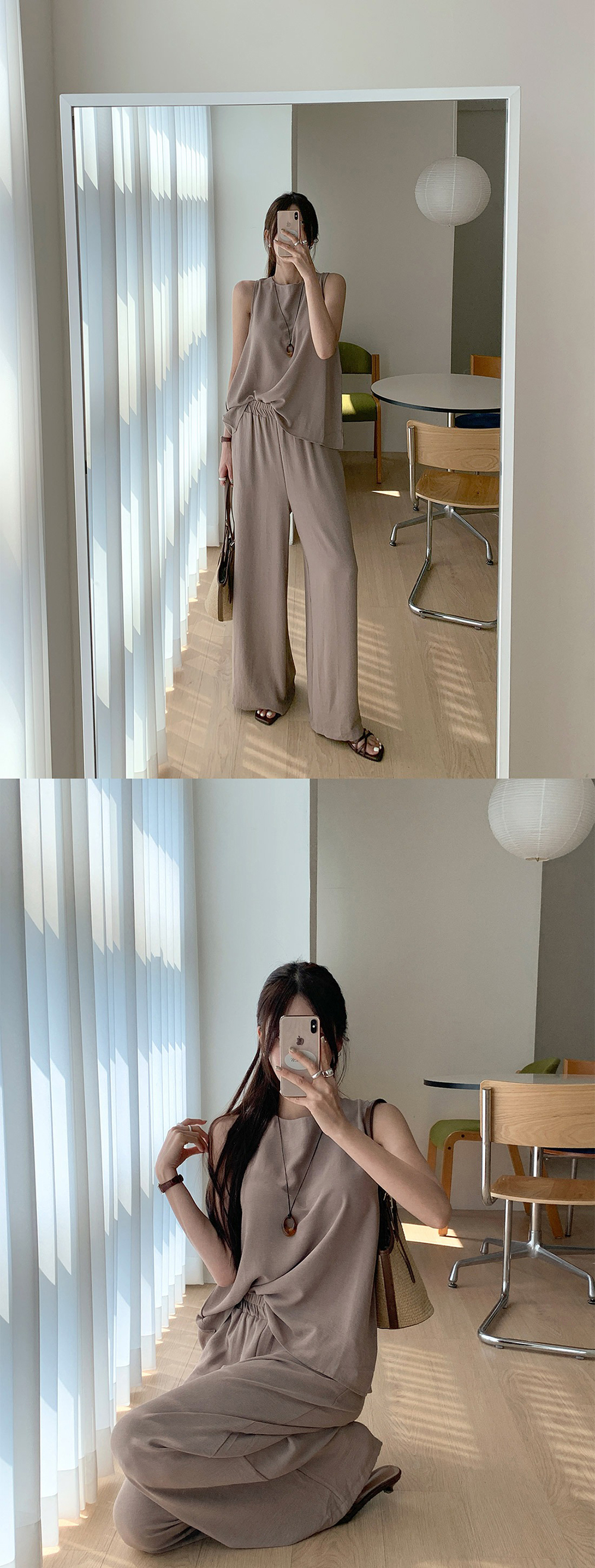 極簡風格背心寬褲套裝,KOREA,372674,極簡風格背心寬褲套裝,周新品優惠,NEWARRIVAL