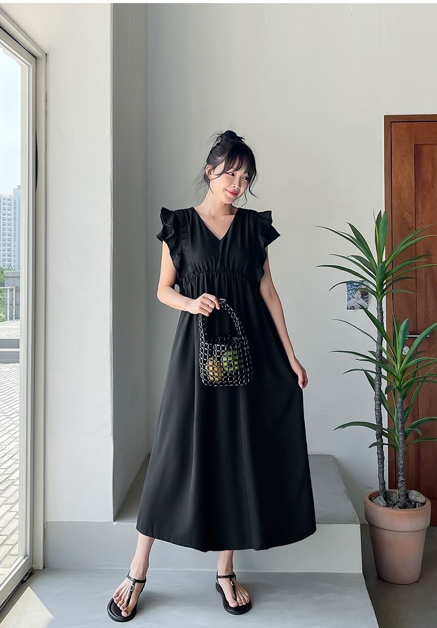 甜美拼接設計休閒洋裝,KOREA,374825,甜美拼接設計休閒洋裝,領500,999免運