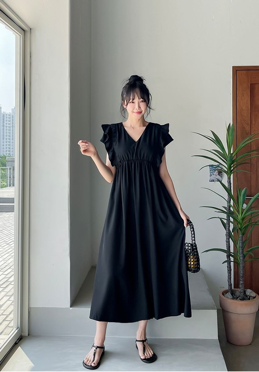 甜美拼接設計休閒洋裝,KOREA,374825,甜美拼接設計休閒洋裝,領500,999免運