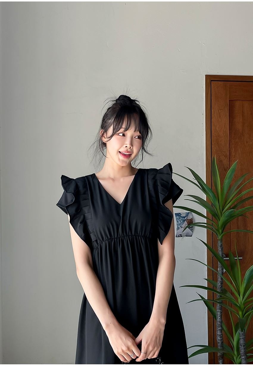 甜美拼接設計休閒洋裝,KOREA,374825,甜美拼接設計休閒洋裝,領500,999免運