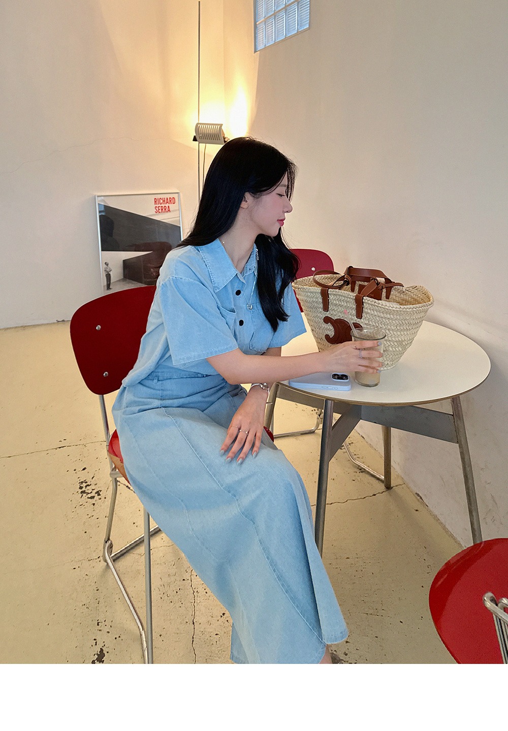 顯瘦休閒牛仔裙套裝,KOREA,375570,顯瘦休閒牛仔裙套裝,周新品優惠,NEWARRIVAL