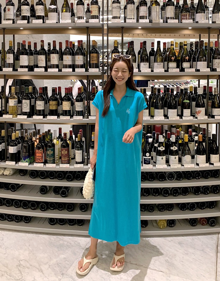 溫柔質感落肩連身裙,襯衫,Korea,377656,溫柔質感落肩連身裙,999免運