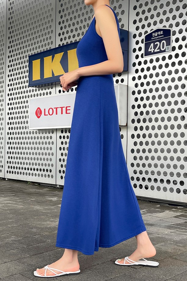 超舒服純色背心長洋裝,隨性不規則下擺寬版針織洋裝,KOREA,381481,超舒服純色背心長洋裝,999免運