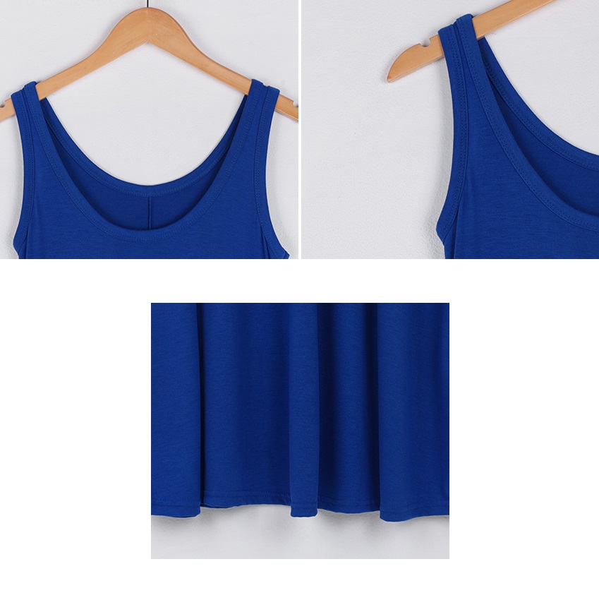 超舒服純色背心長洋裝,隨性不規則下擺寬版針織洋裝,KOREA,381481,超舒服純色背心長洋裝,999免運