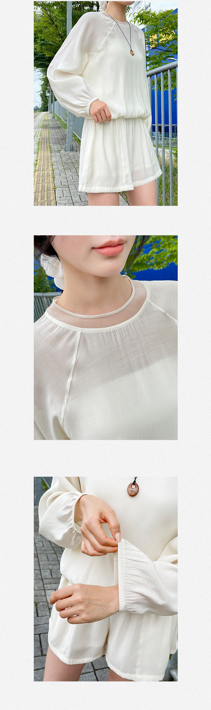 質感雪紡長袖褲裙套裝,KOREA,381474,質感雪紡長袖褲裙套裝,領500,999免運