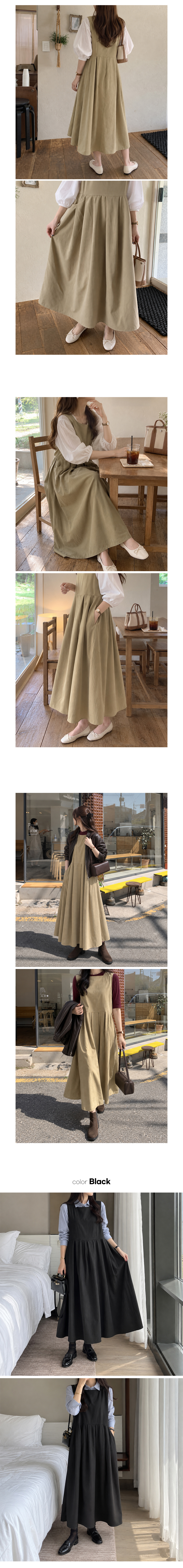 小巷慢旅打褶背心洋裝,KOREA,393581,小巷慢旅打褶背心洋裝,周新品優惠,NEWARRIVAL