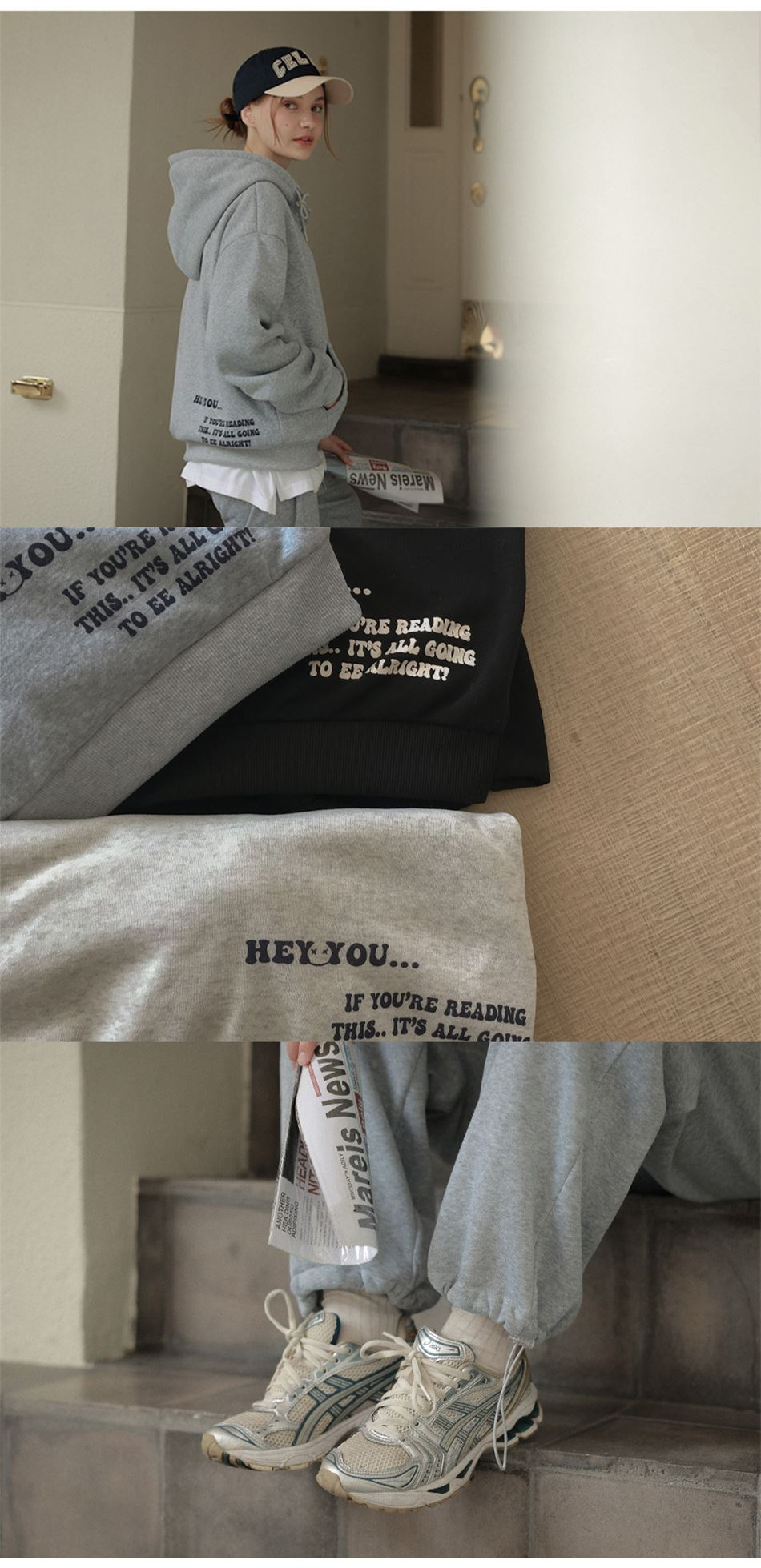週末留白圓領寬褲套裝,KOREA,398733,週末留白圓領寬褲套裝,周新品優惠,NEWARRIVAL