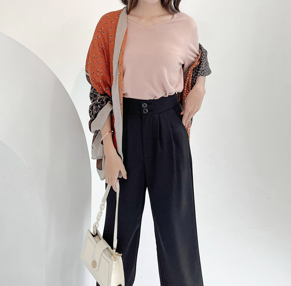 文青復古感柔軟絲巾