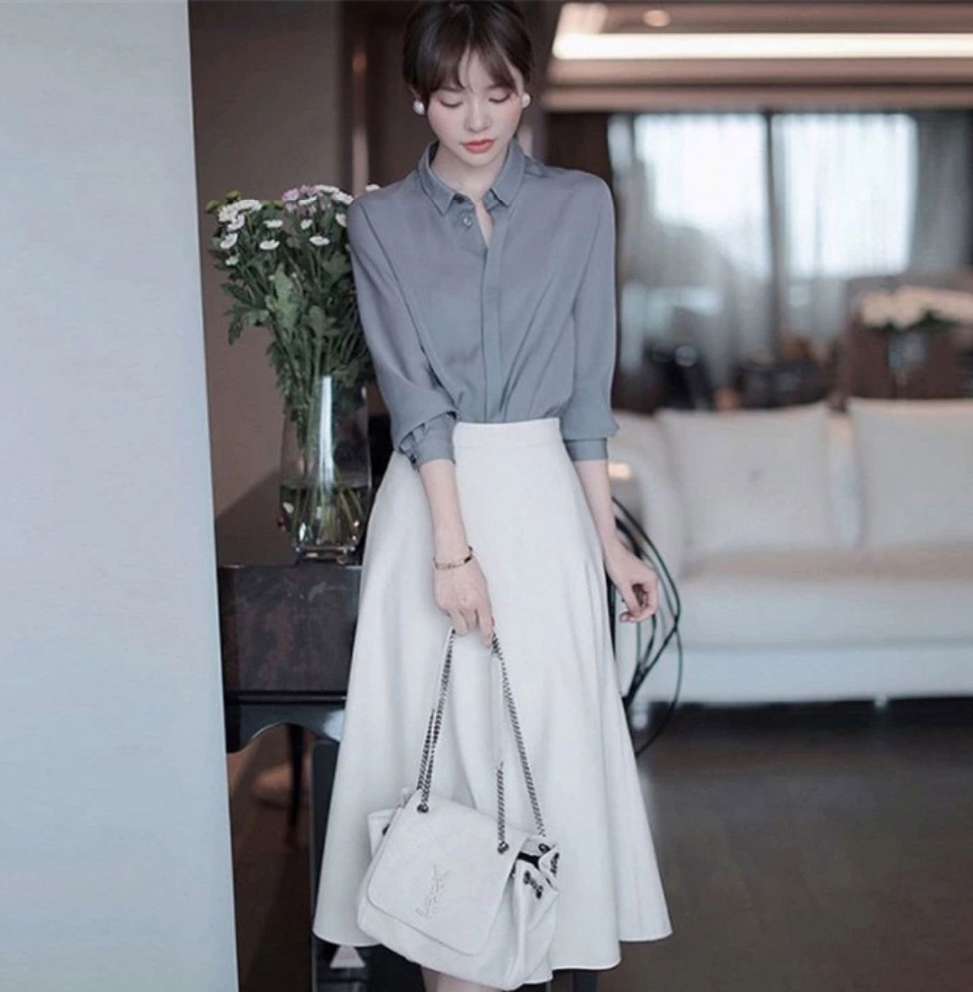 不完美-高雅簡約設計典雅款襯衫