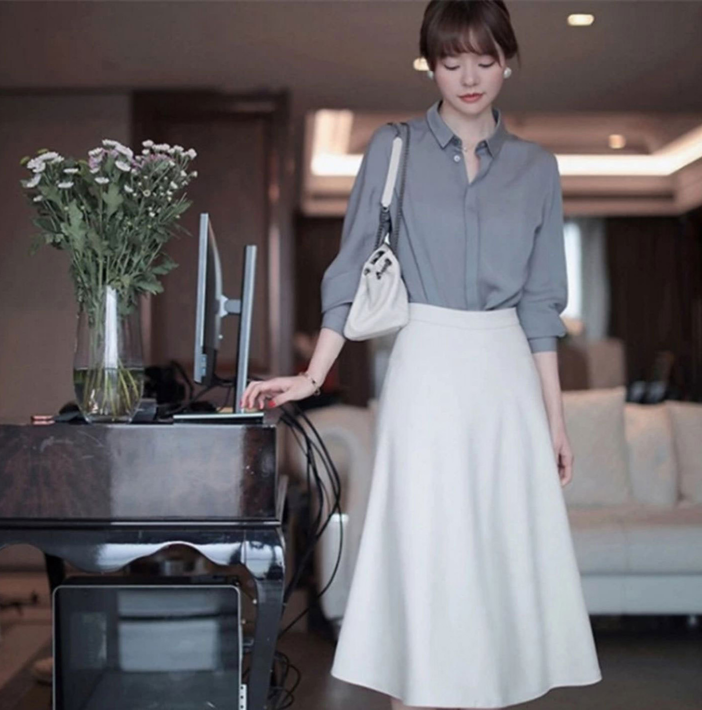 不完美-高雅簡約設計典雅款襯衫