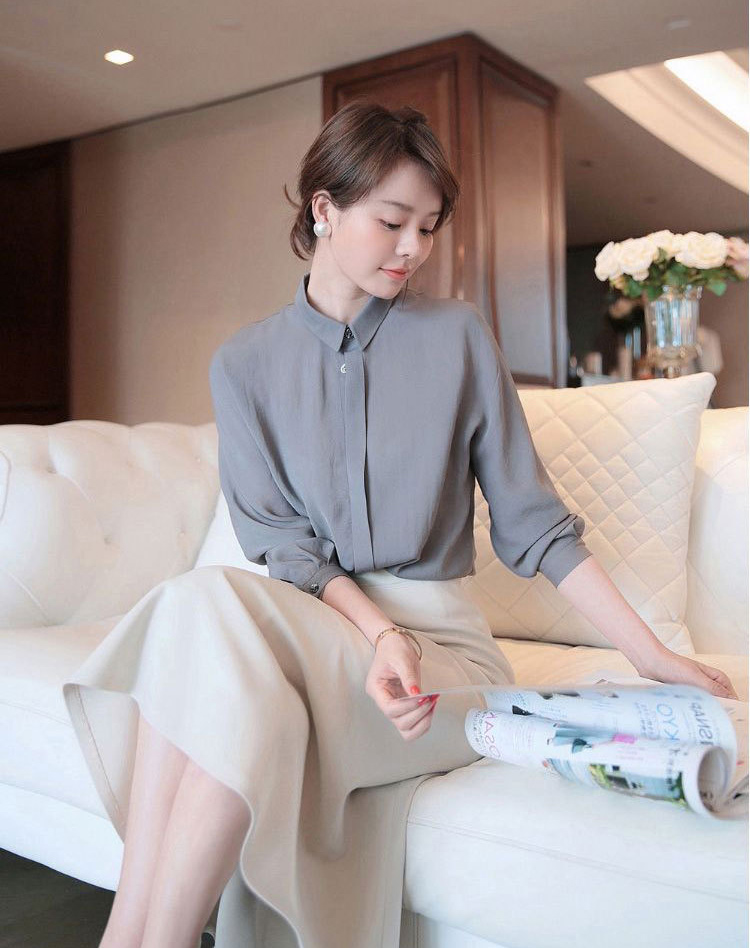 不完美-高雅簡約設計典雅款襯衫