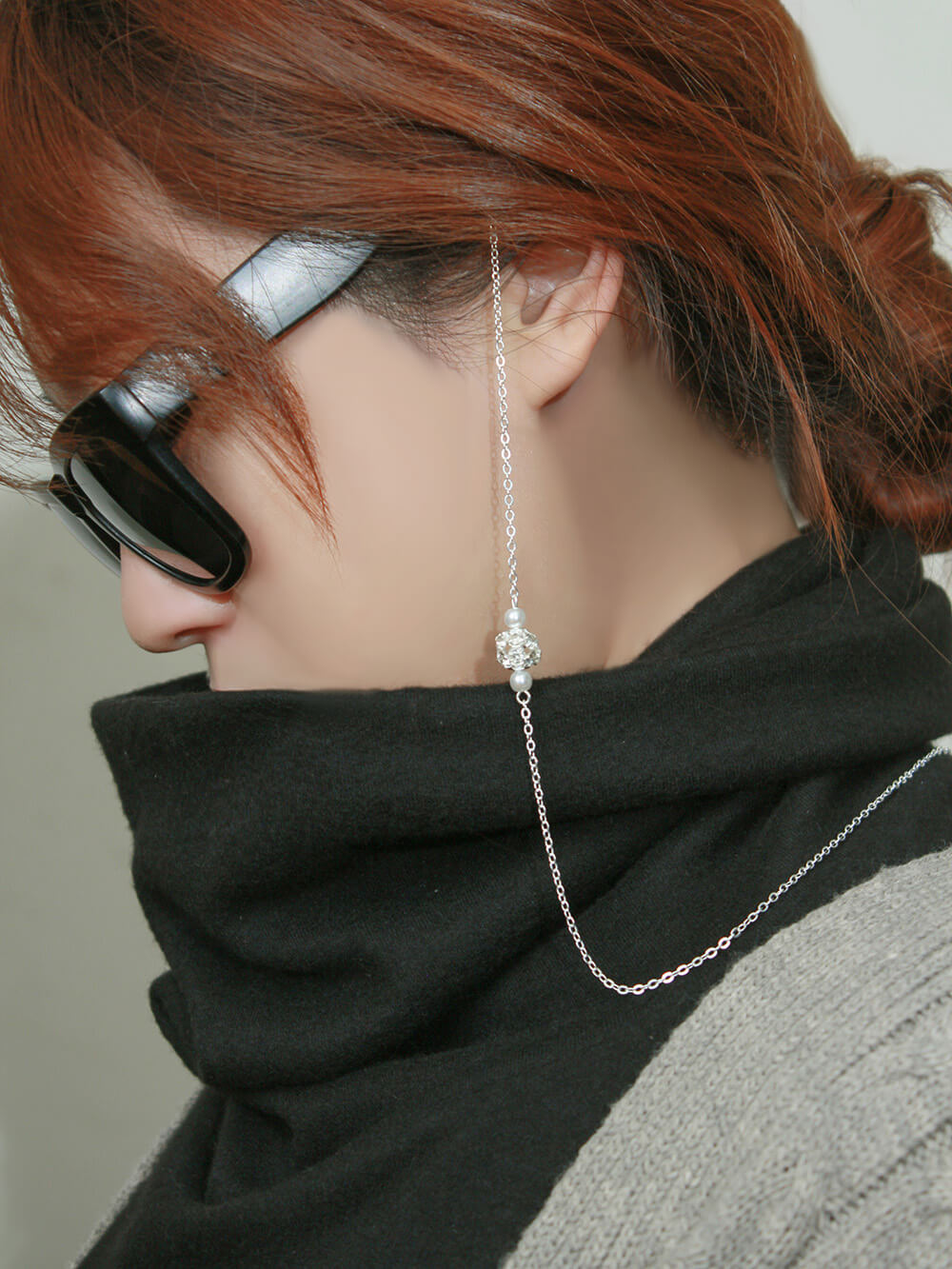 精緻燈籠設計典雅口罩鍊,鍊子,飾品,口罩鍊,眼鏡鍊,冬天