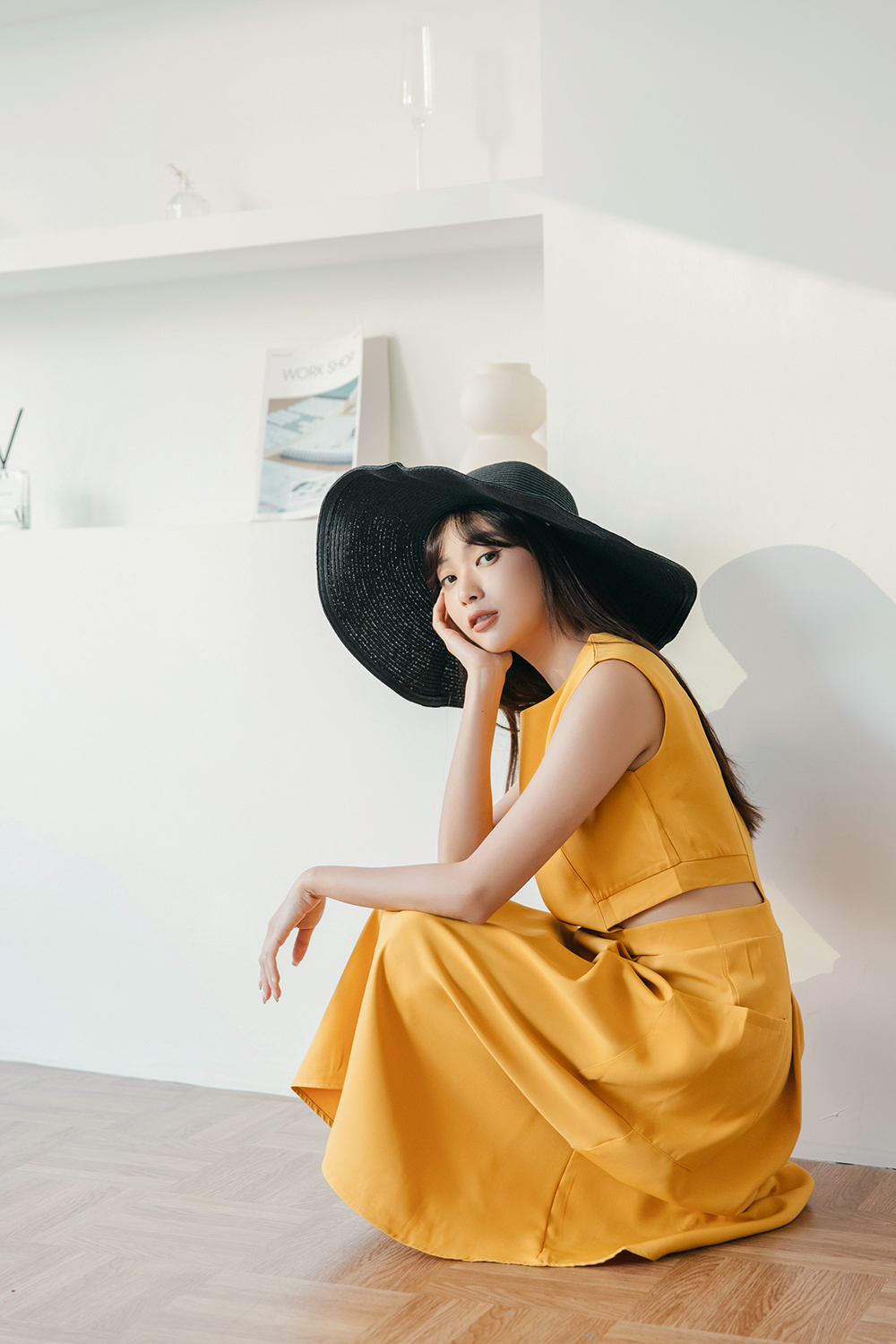 時尚個性小心機露腰洋裝