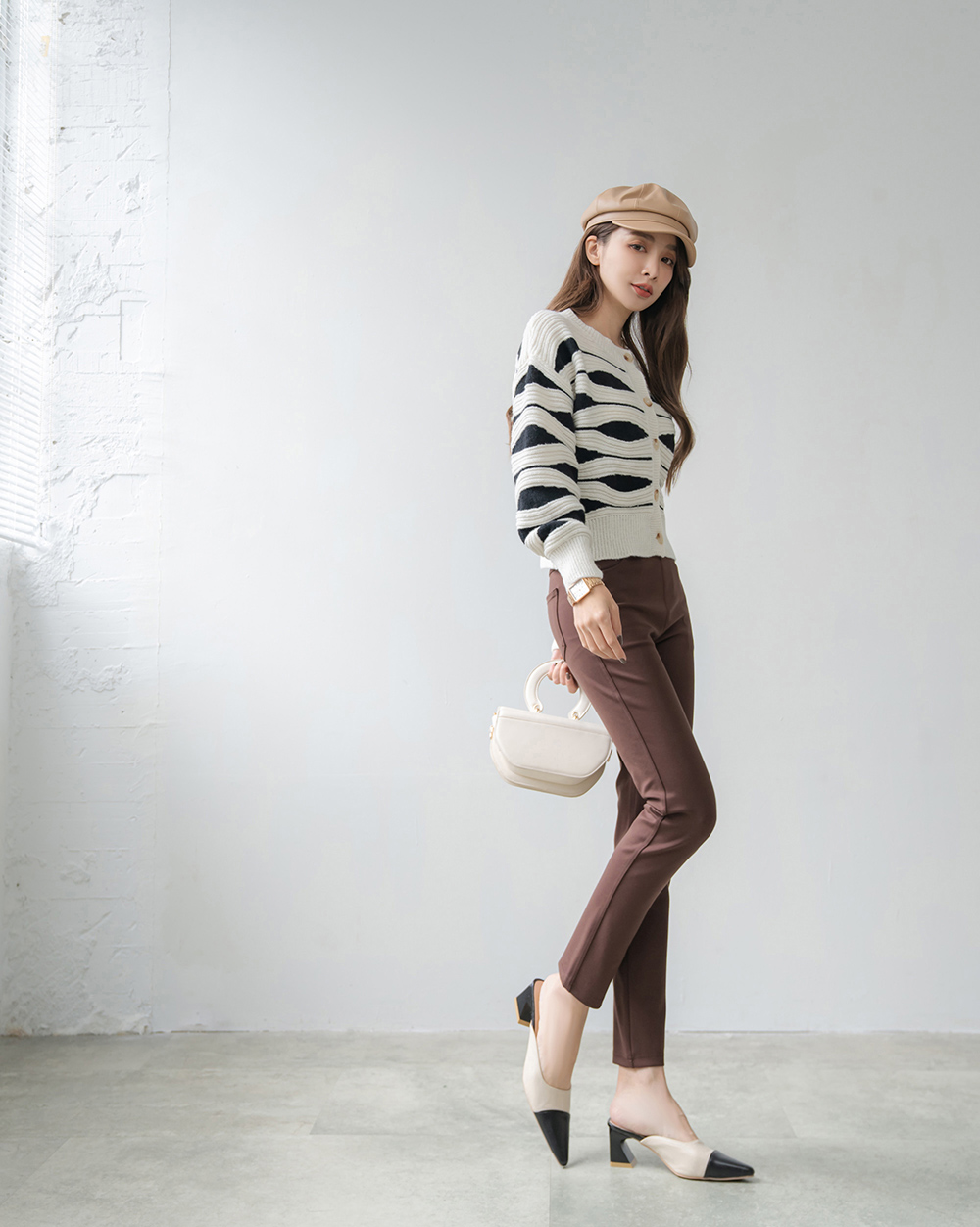 修身百搭彈性素色長褲,窄管褲,中大尺碼,長褲,AB褲,褲子