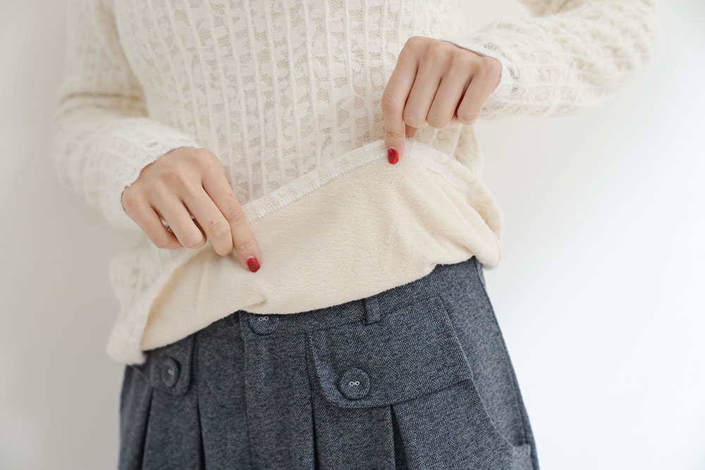 氣質蕾絲小高領加絨上衣,蕾絲,長袖,高領,上身,上衣