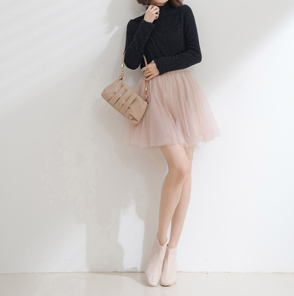 氣質蕾絲小高領加絨上衣,蕾絲,長袖,高領,上身,上衣