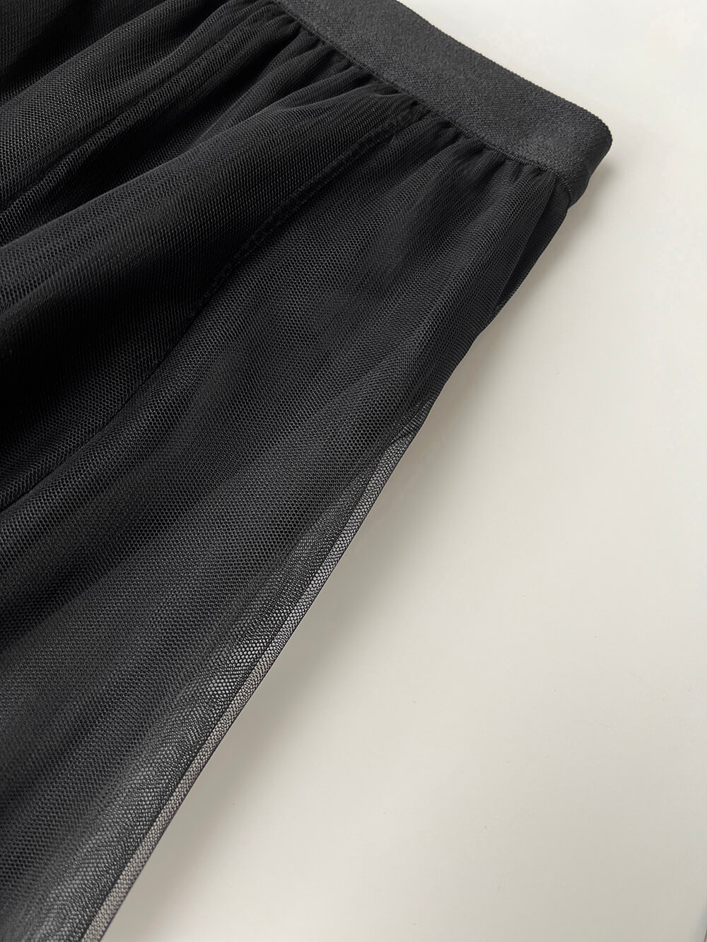 仙女氣質純色鬆緊腰紗裙,裙子,網紗,鬆緊腰,純色,素色