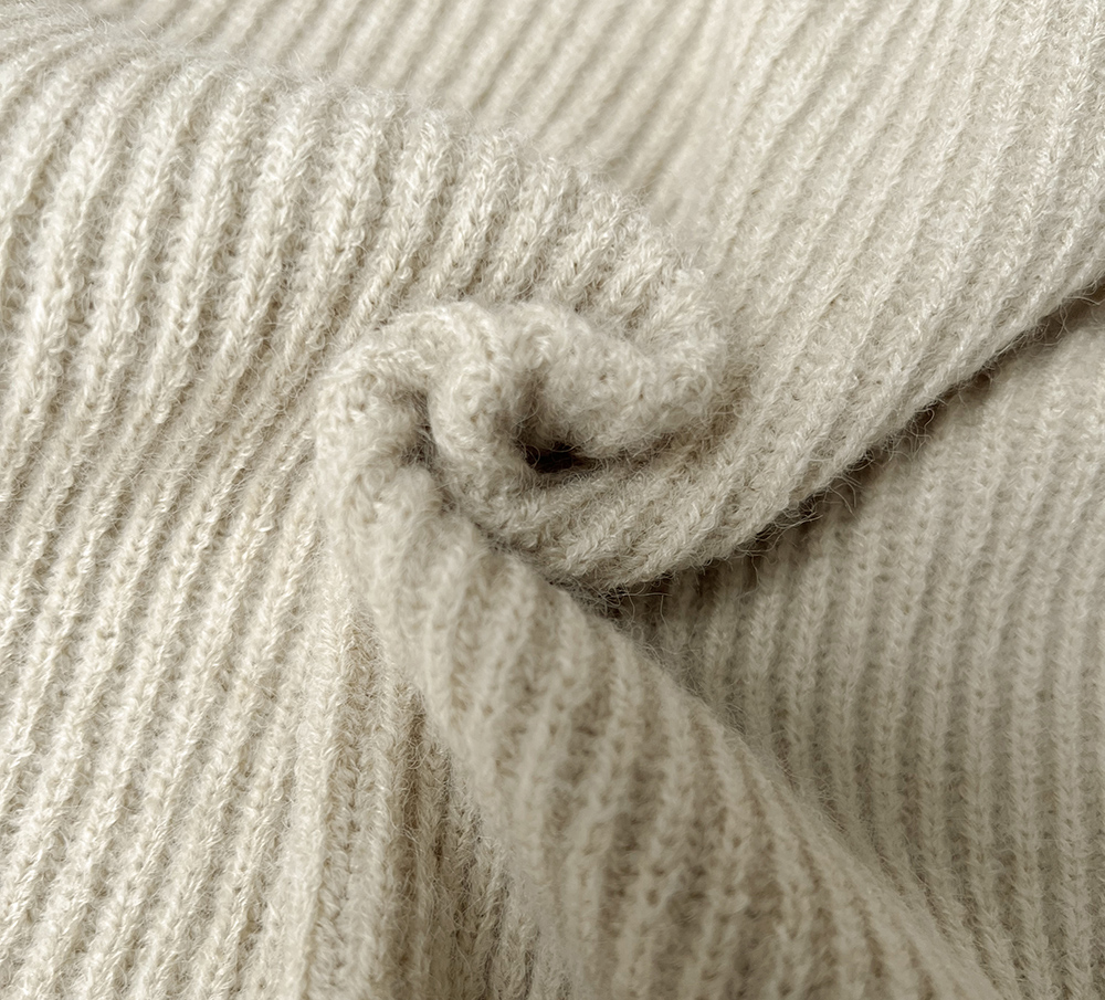 簡約素色前短後長長袖毛衣