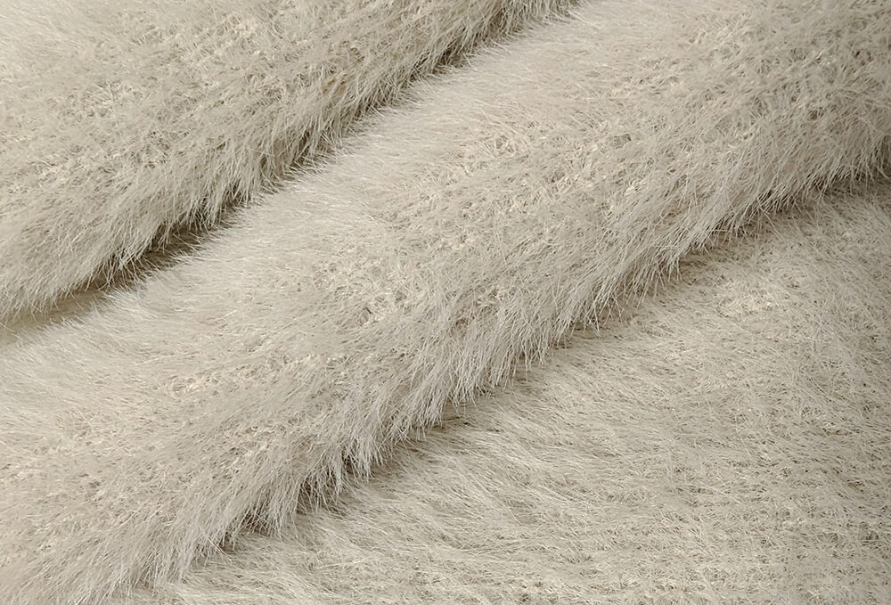 舒適兔毛感寬鬆純色外套