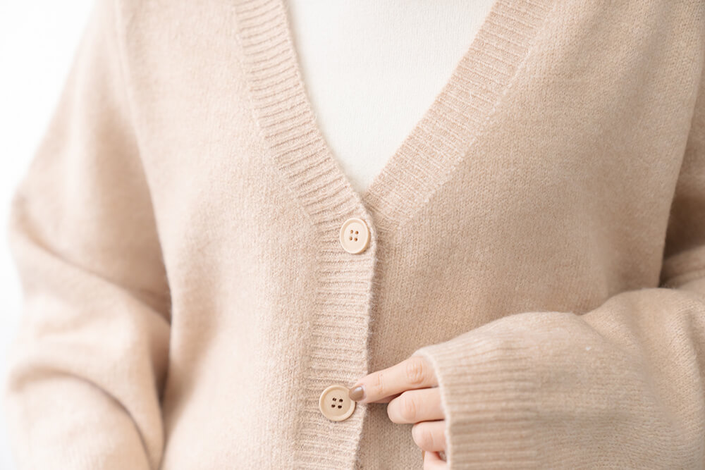 休閒寬鬆短版純色開襟外套