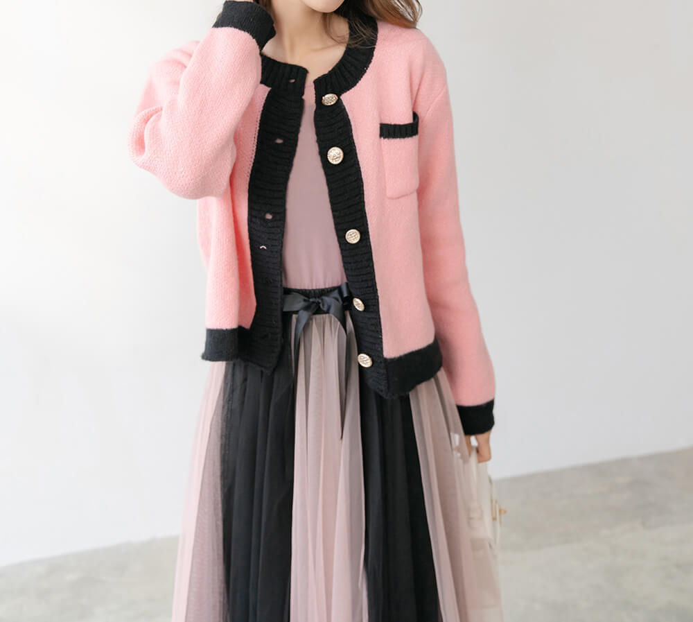 飄逸蝴蝶結鬆緊腰雙色紗裙,穿搭,婚禮,拼色,蝴蝶結,裙子