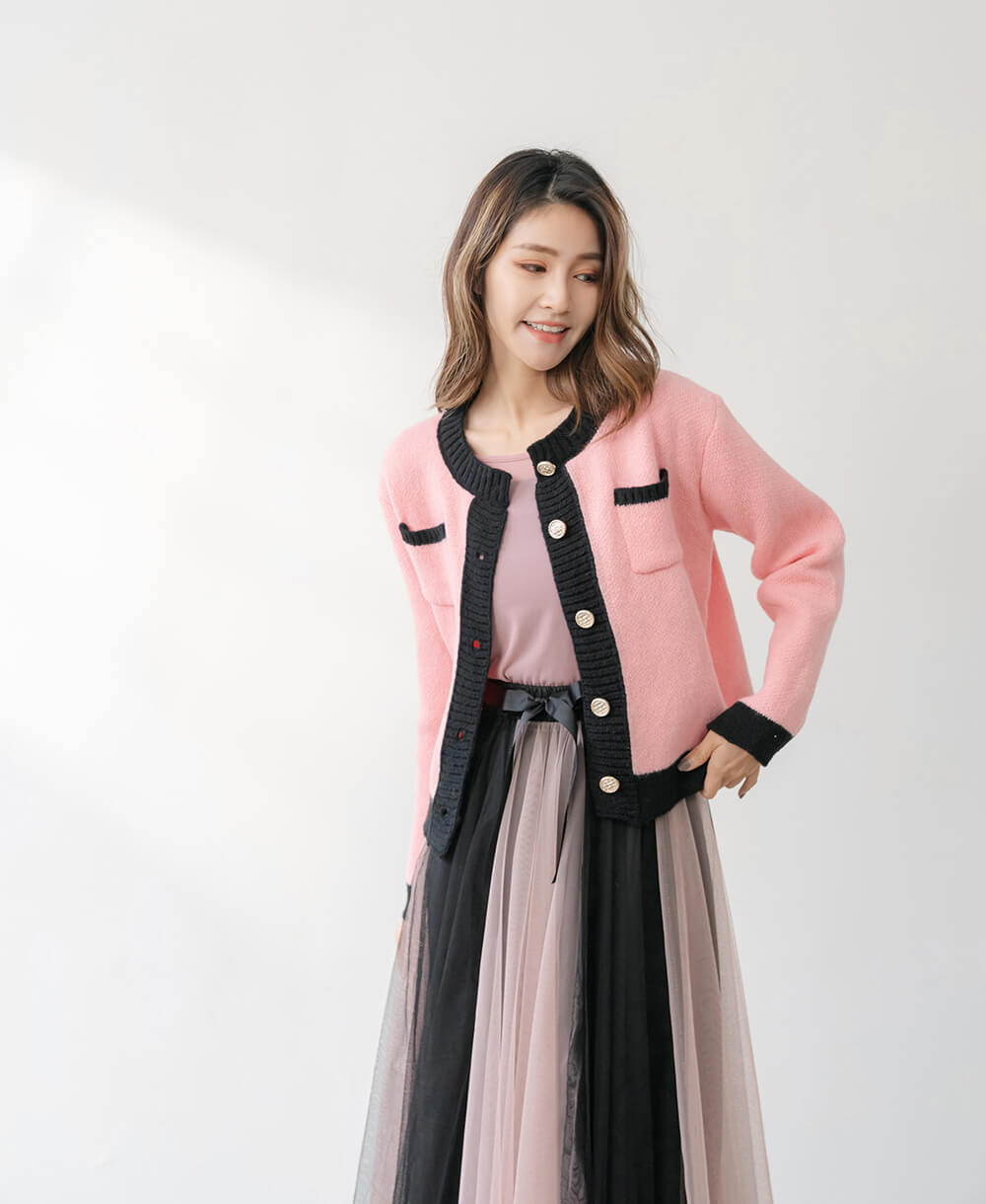 飄逸蝴蝶結鬆緊腰雙色紗裙,穿搭,婚禮,拼色,蝴蝶結,裙子