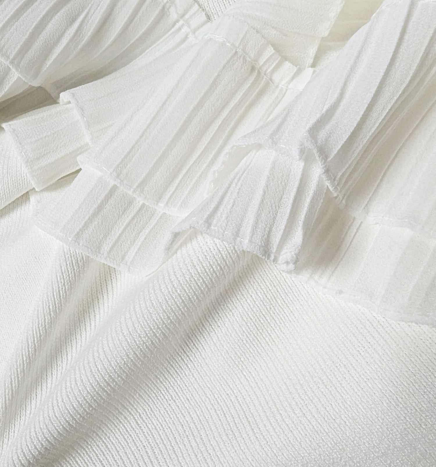 韓版雪紡優美典雅針織上衣,穿搭,婚禮,荷葉邊,雪紡,上身