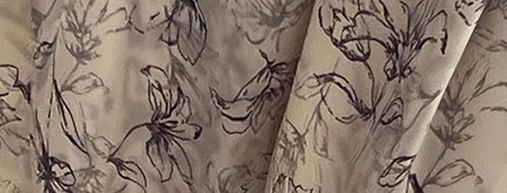 水墨印花高腰顯瘦闊腿長褲